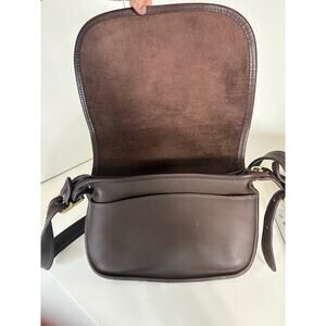 Vintage COACH Patricia Legacy Crossbody Saddle Flap Bag 9951 Brown Leather USA